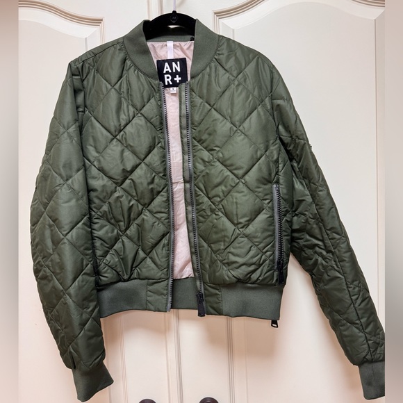 COPY - Alp N Rock metro quilted Bomber jacket sz Small olive green Never Worn - Picture 12 of 12